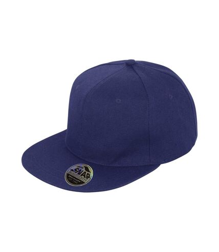 Result Headwear Bronx Original Flat Peak Snapback Cap (Navy) - UTRW9785