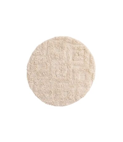 Tapis Rond Salle de Bain Hilma 60cm Beige