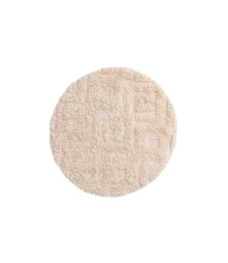 Tapis Rond Salle de Bain Hilma 60cm Beige