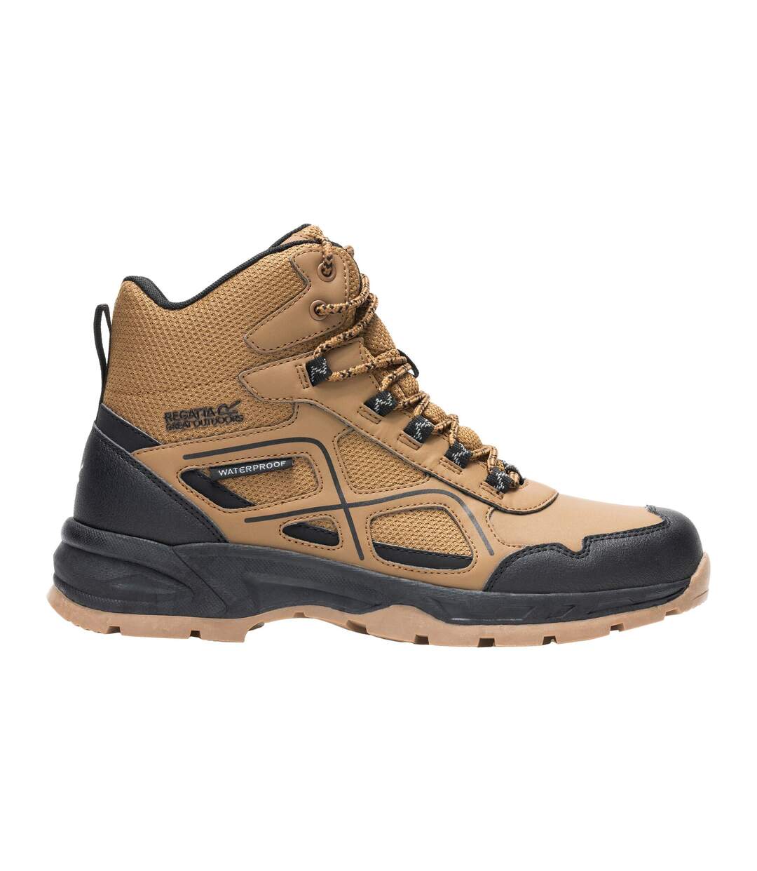 Mens Vendeavour Walking Boots Saddle Brown Regatta-2