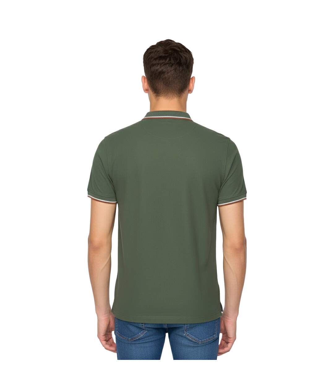 Mens Melports Polo Shirt Khaki Green Duck And Cover-2