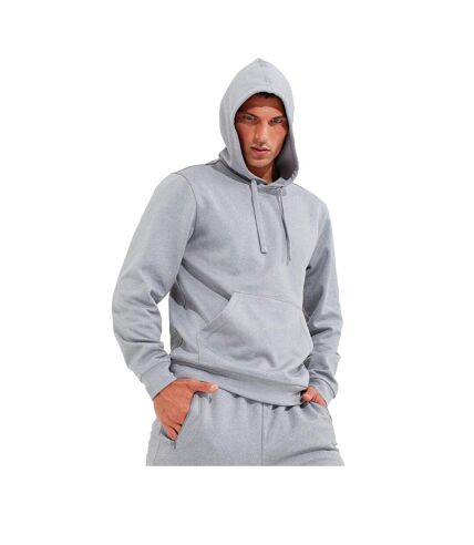 Mens spun dyed hoodie grey melange TriDri