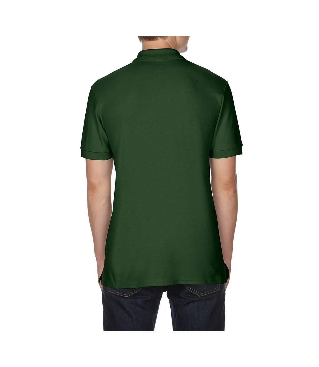 Gildan Mens Premium Cotton Sport Double Pique Polo Shirt (Forest Green) - UTBC3194-2