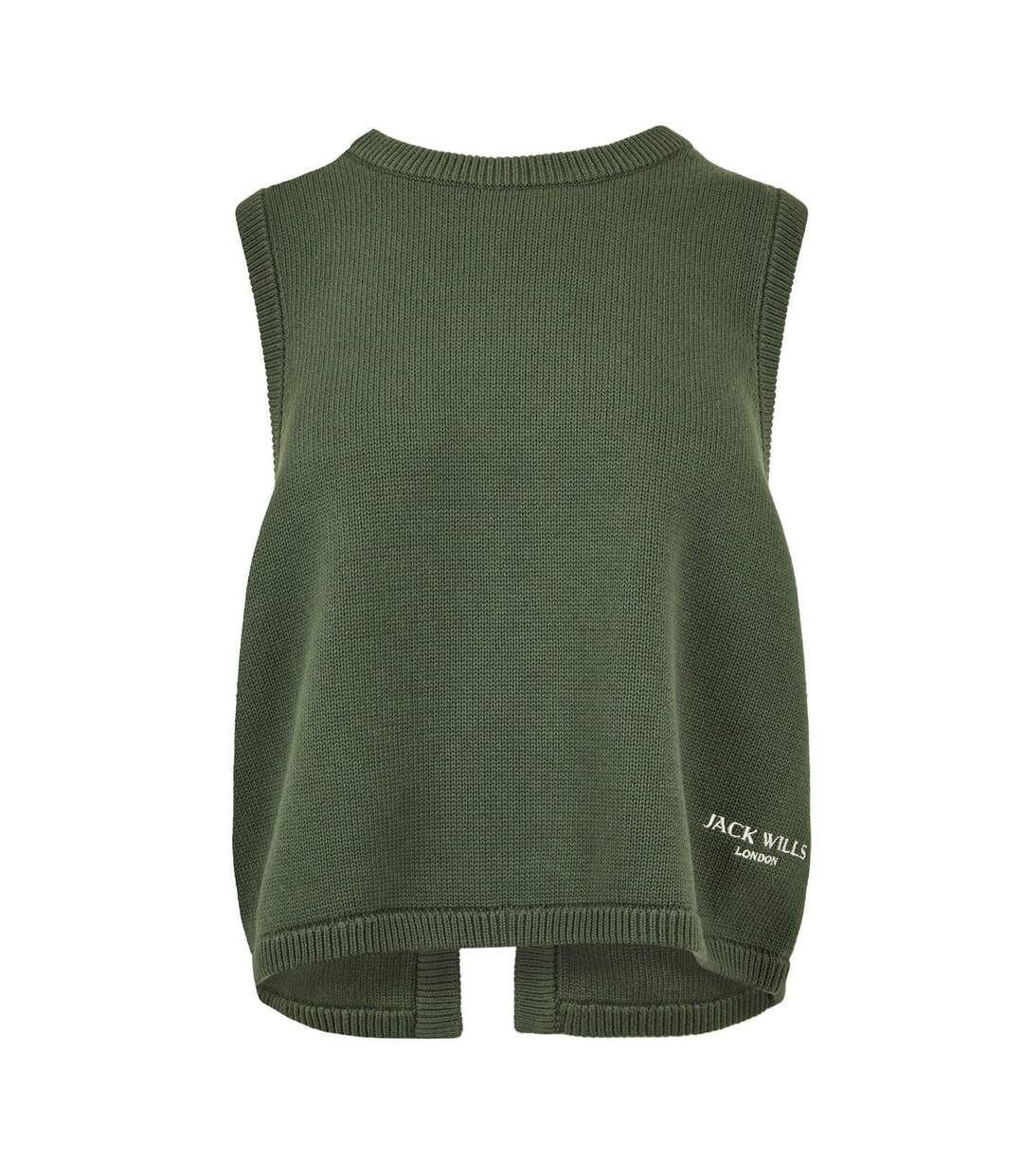 Débardeur Motif/style Logo Brodé Femme Vert Kaki Jack Wills-2