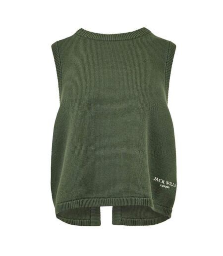 Débardeur Motif/style Logo Brodé Femme Vert Kaki Jack Wills