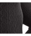 Couture Womens/Ladies Fashion Cable Fleece Tights (1 Pair) (Black) - UTLW427-2