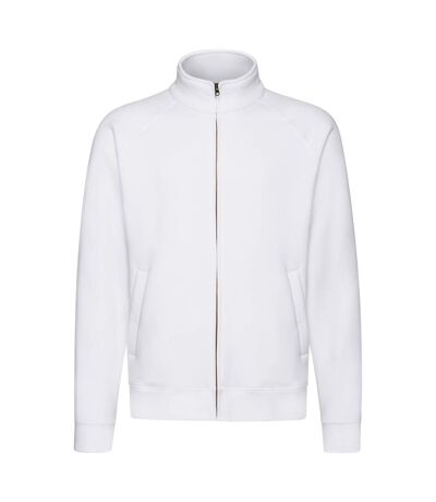 Sweatshirt à fermeture zippée homme blanc Fruit of the Loom