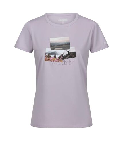 T-shirt fingal femme lilas pâle Regatta