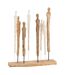 Statuette Déco 8 Figurines Minces 57cm Naturel-1