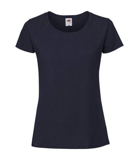 Fruit Of The Loom Womens/Ladies Fit Ringspun Premium Tshirt (Black)