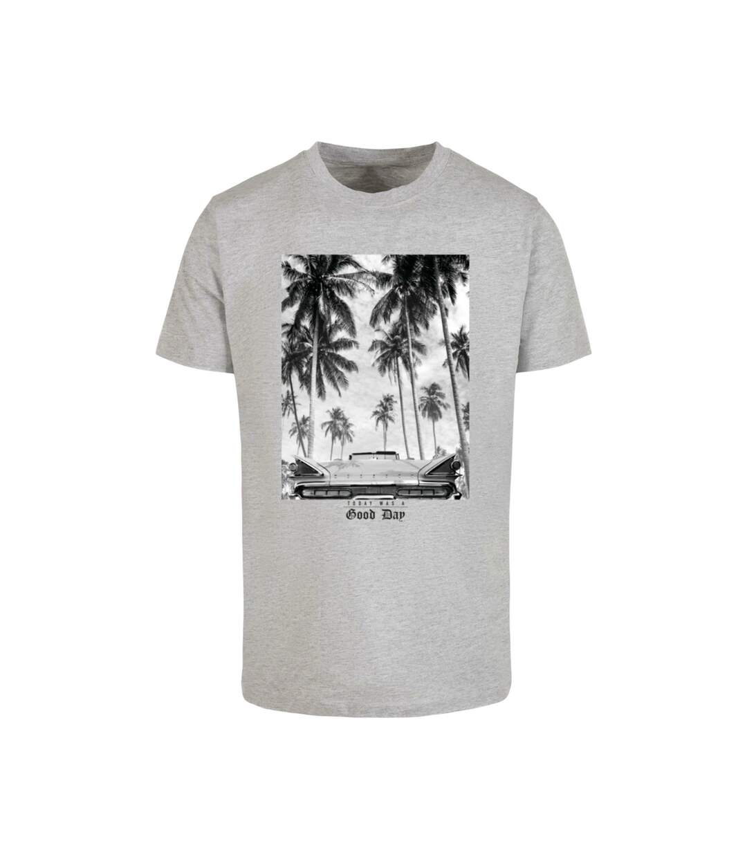 T-shirt Homme Today Was A Good Day Aujourd'hui Était Une Bonne Journée Gris Chiné Mister Tee-2