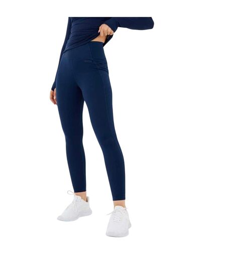 Womens/ladies Core High Rise Leggings Navy USA Pro