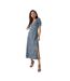 Robe mi-longue femme bleu Dorothy Perkins-1