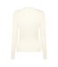 T-shirt Manches Longues Motif/style Côtelé Femme Blanc Boss-2
