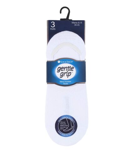 Gentle Grip - 6 Paires Hommes Invisible No Show Silicone Soft Touch