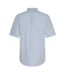 Mens Striped Short-sleeved Button-down Shirt White Timberland-2