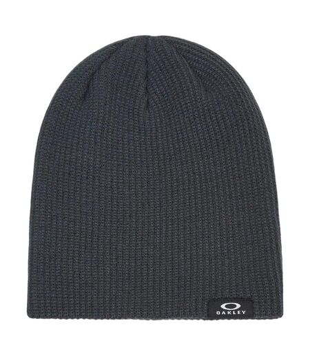 Mens Backbone Ribbed Beanie Grey Oakley