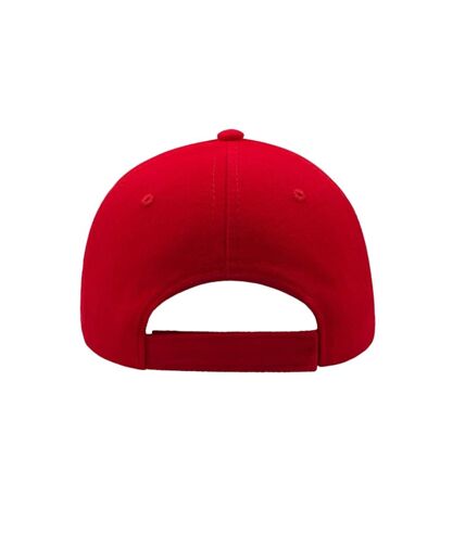 Atlantis Liberty Five Heavy Brush Cotton 5 Panel Cap (Red) - UTAB192