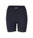Womens/ladies Wrap Front High Waist Cycling Shorts Black USA Pro-2