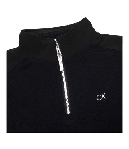 Sweat Manches Raglan Motif/style Logo Brodé Homme Bleu Marine Calvin Klein