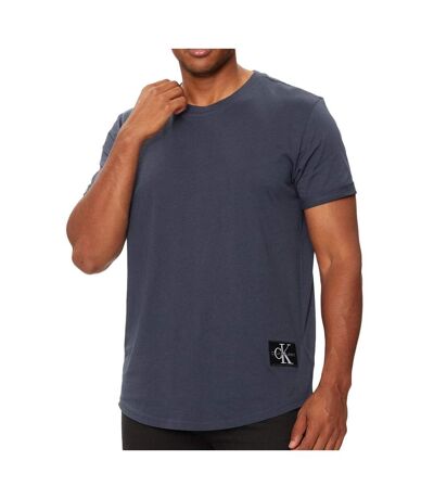 T-shirt gris homme calvin klein jeans badge turn up j30j323482 - l