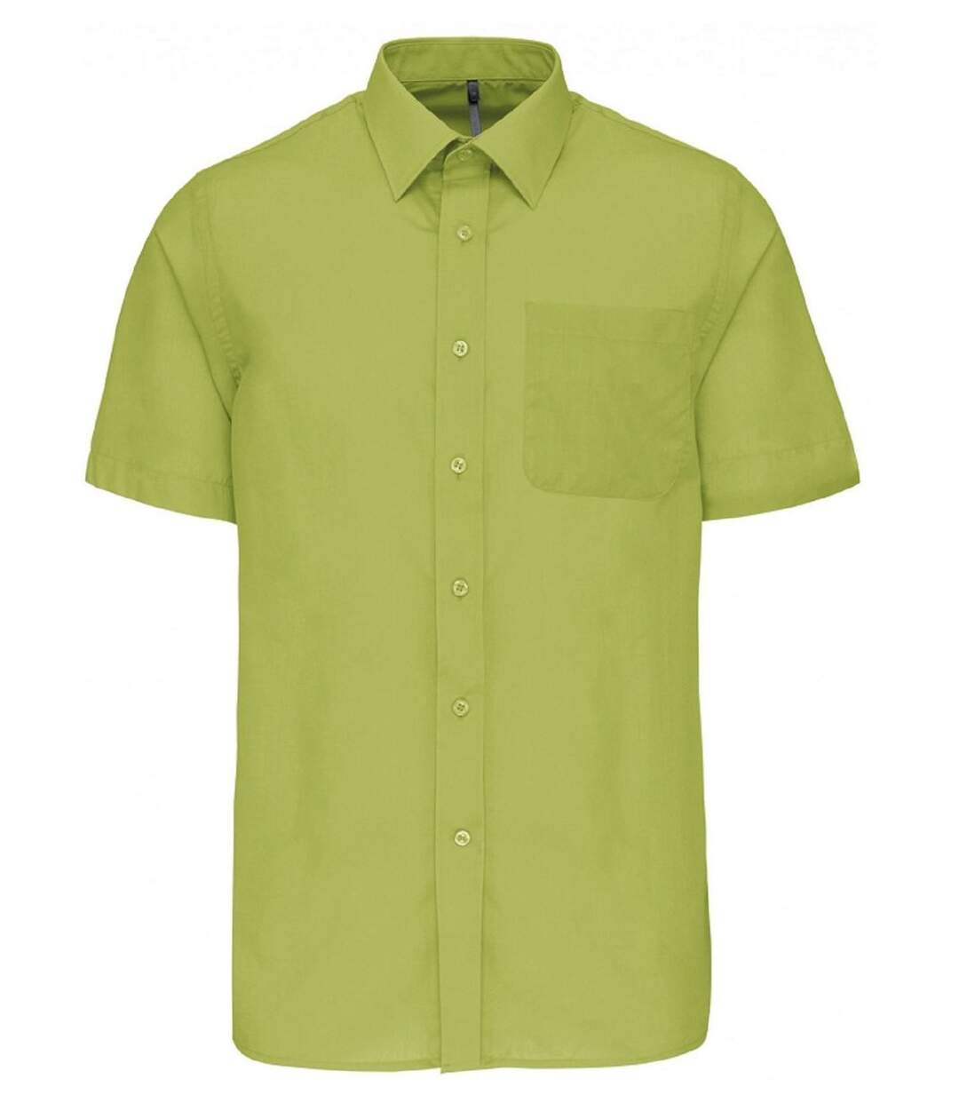 Chemise popeline manches courtes - K551- vert lime - homme