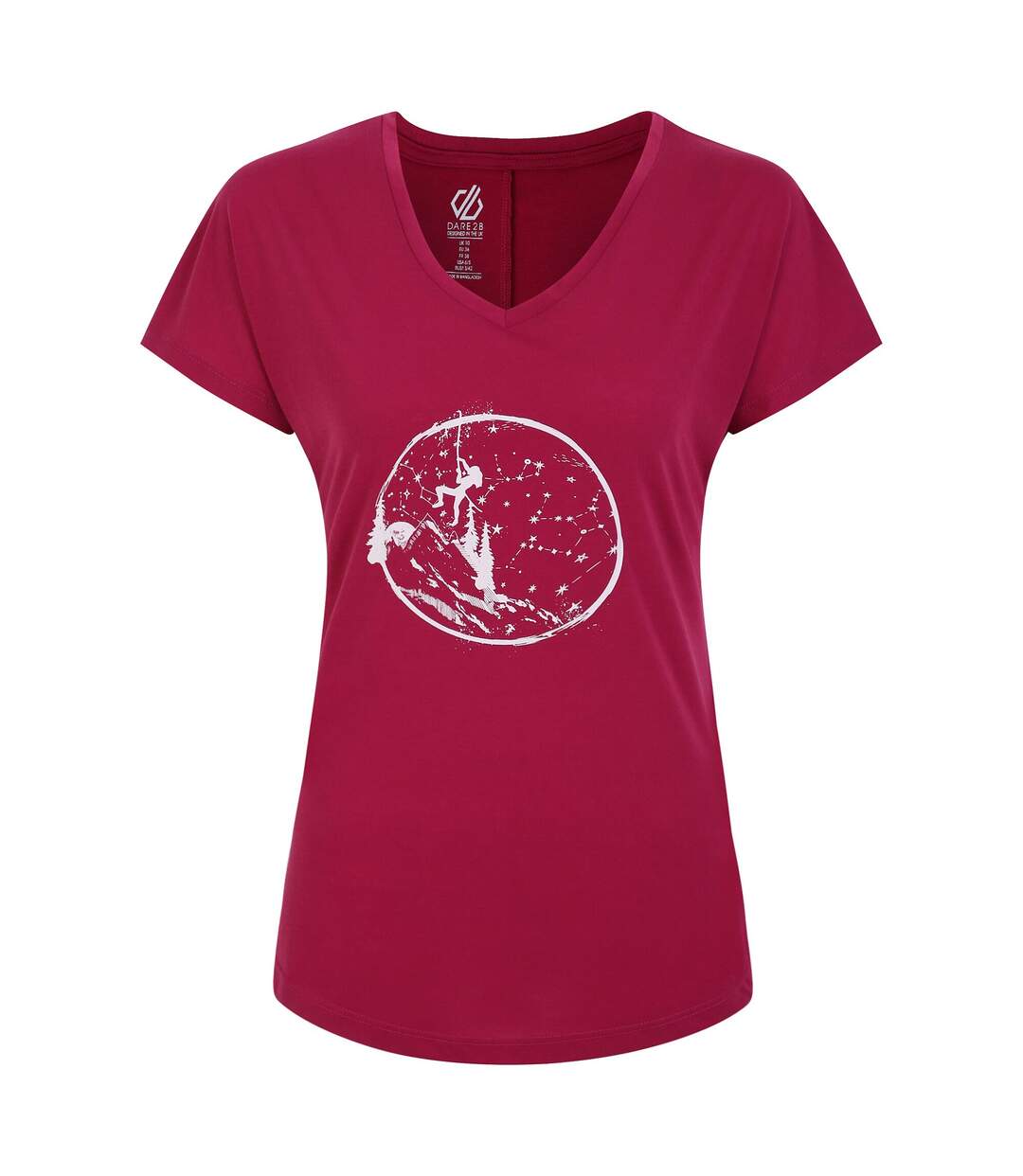 T-shirt calm femme rose baie Regatta-1