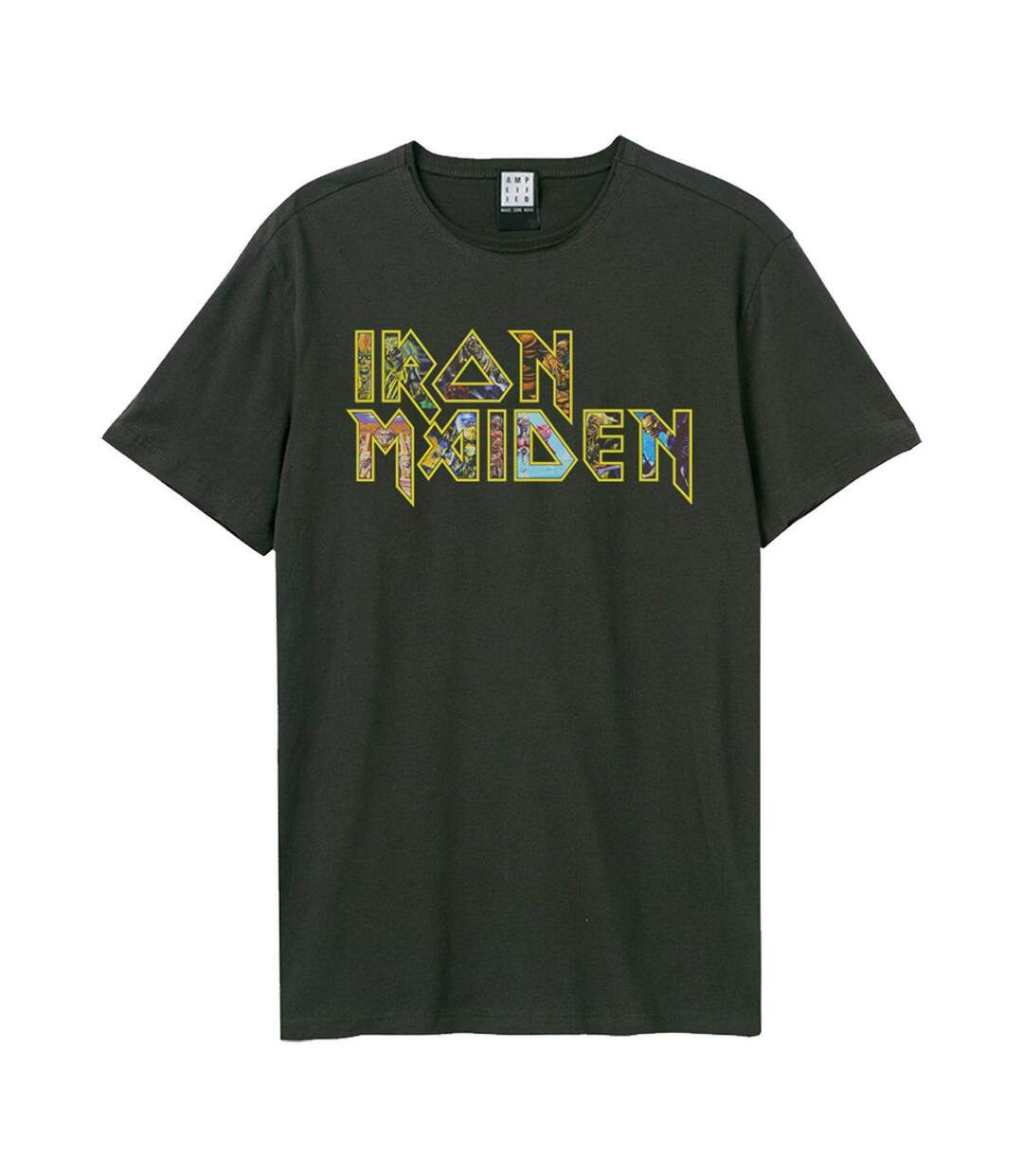 T-shirt Adulte Charbon Iron Maiden-1