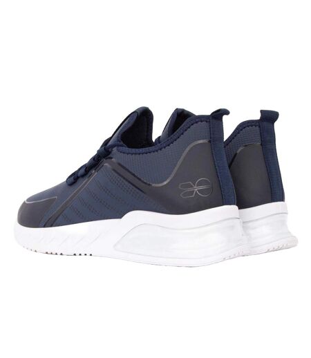 Mens clarington trainers navy/green Crosshatch