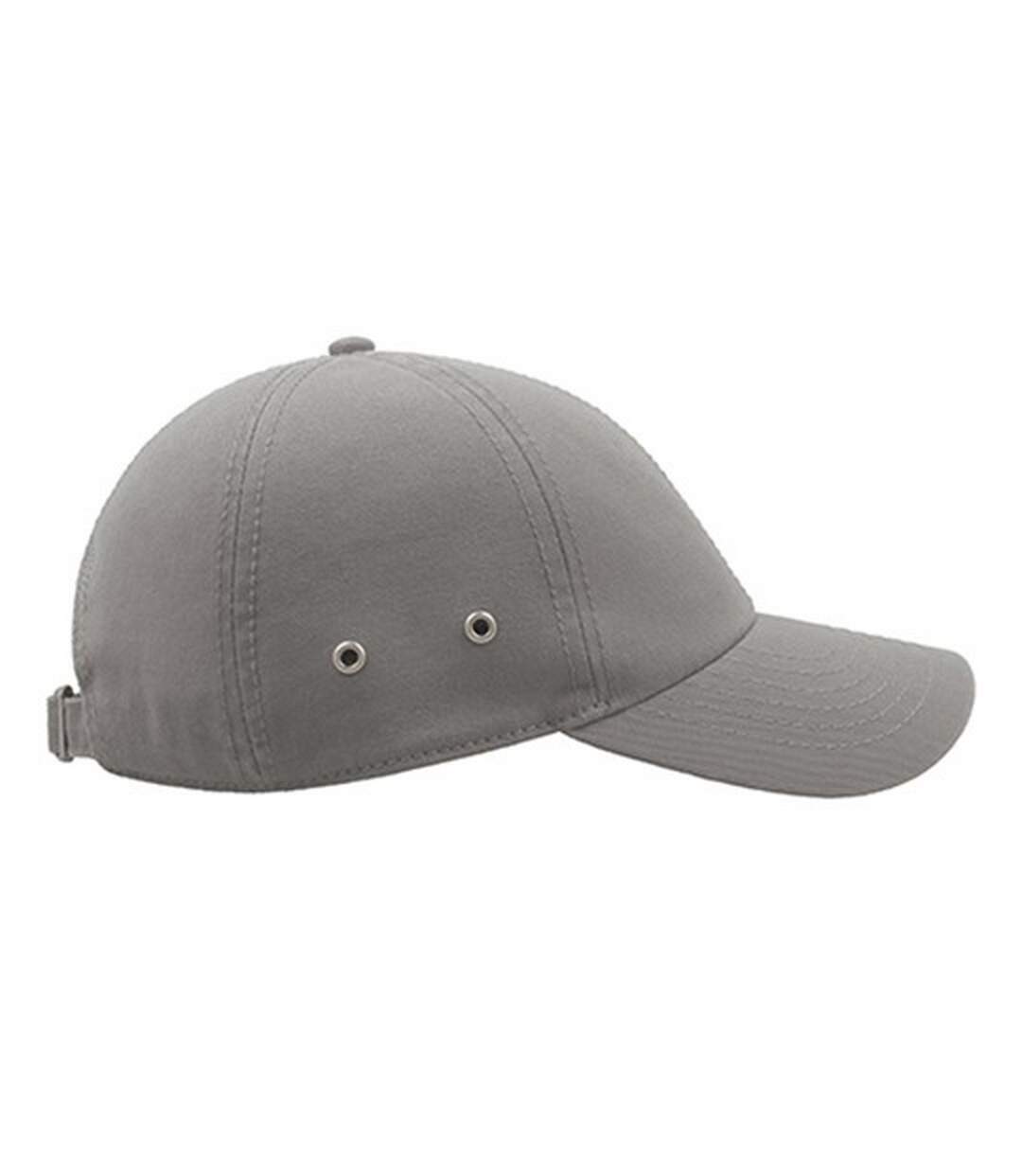 Casquette 6 panneaux action mixte gris Atlantis-3