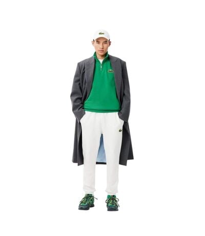 Sweat Style Badge Accent Adulte Vert Lacoste