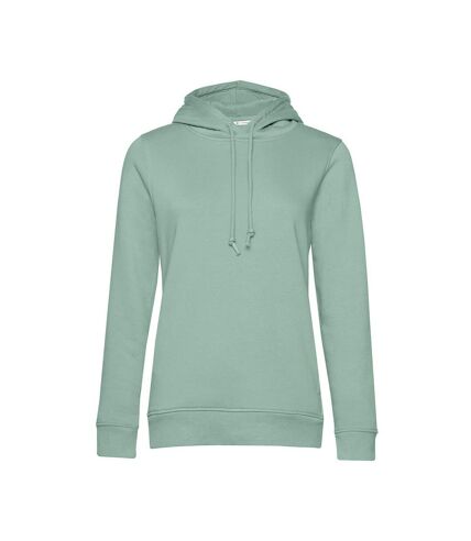 Sweat à capuche femme vert de gris B&C