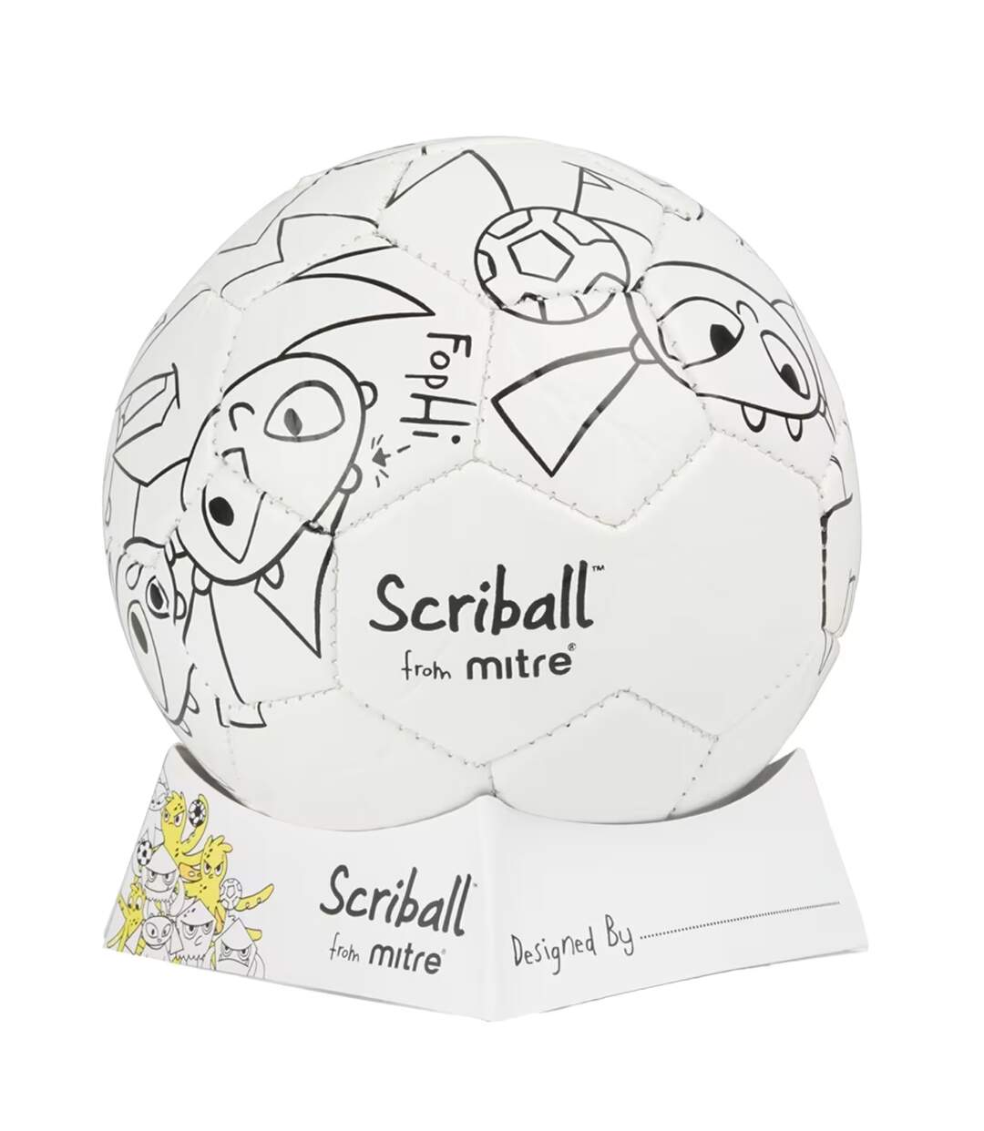 Scriball Football One Size Black White Mitre-1