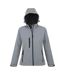Womens/ladies Replay Soft Shell Jacket Grey Melange SOLS-1