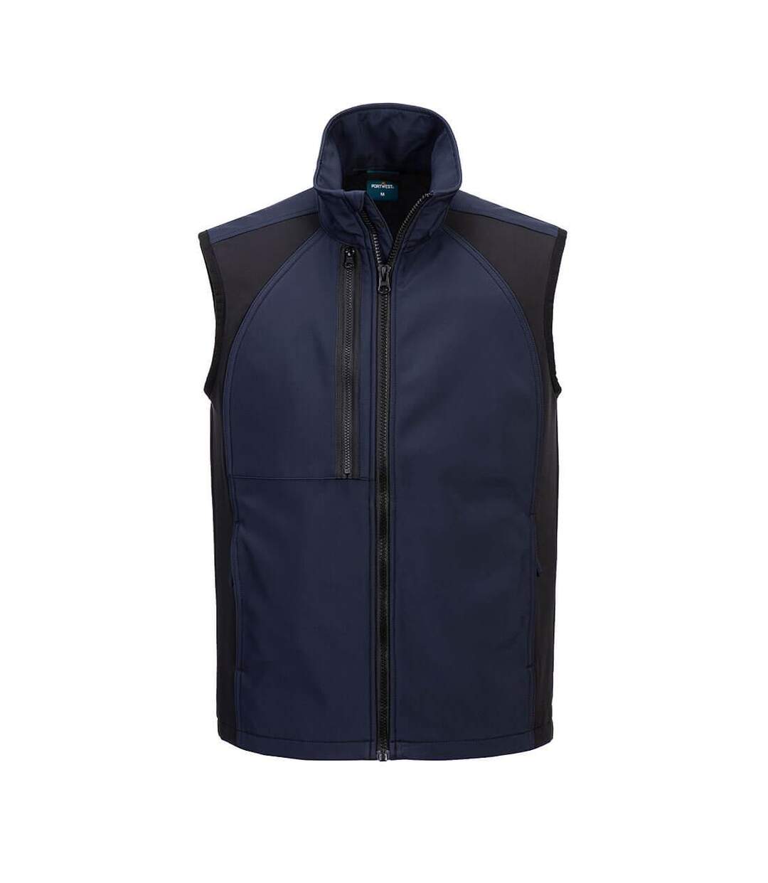 Mens Wx2 Eco 2 Layer Softshell Body Warmer Dark Navy Portwest-1