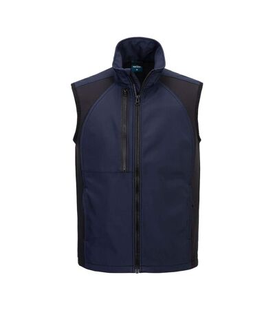 Mens Wx2 Eco 2 Layer Softshell Body Warmer Dark Navy Portwest