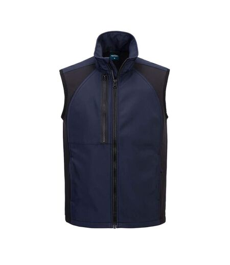 Mens Wx2 Eco 2 Layer Softshell Body Warmer Dark Navy Portwest