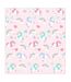 Pack of 2 I believe in unicorns lined curtains  72in x 66in pink Generic-2