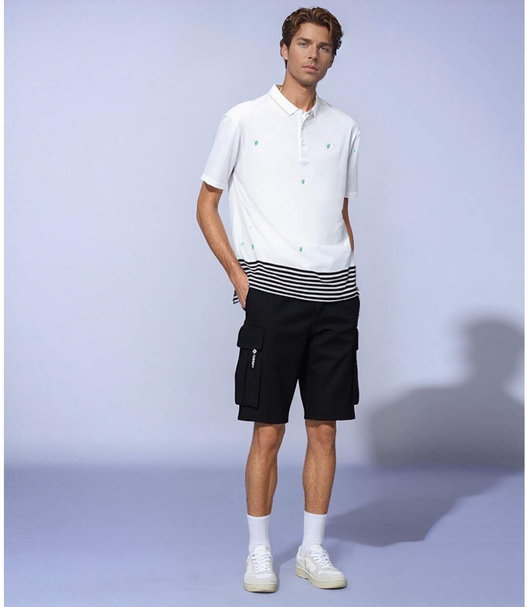 Bermuda homme noir multi-poches - Confortable et pratique-5