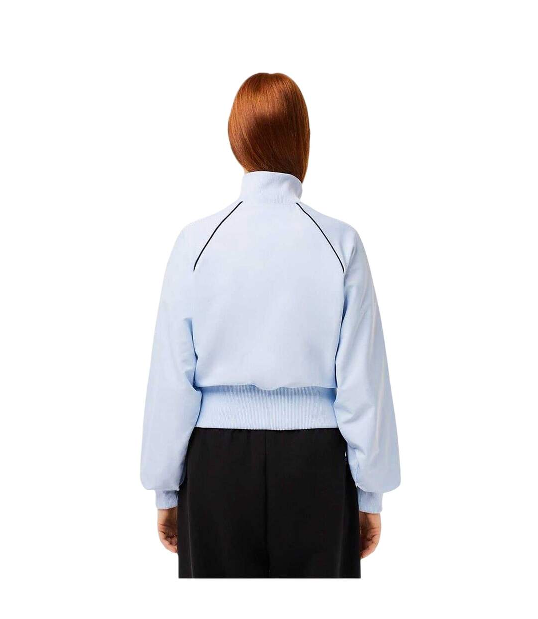 Womens/ladies Raglan Track Jacket Blue Lacoste-3