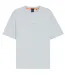 Mens Tchup Logo Oversized T-shirt Light Grey Boss-2
