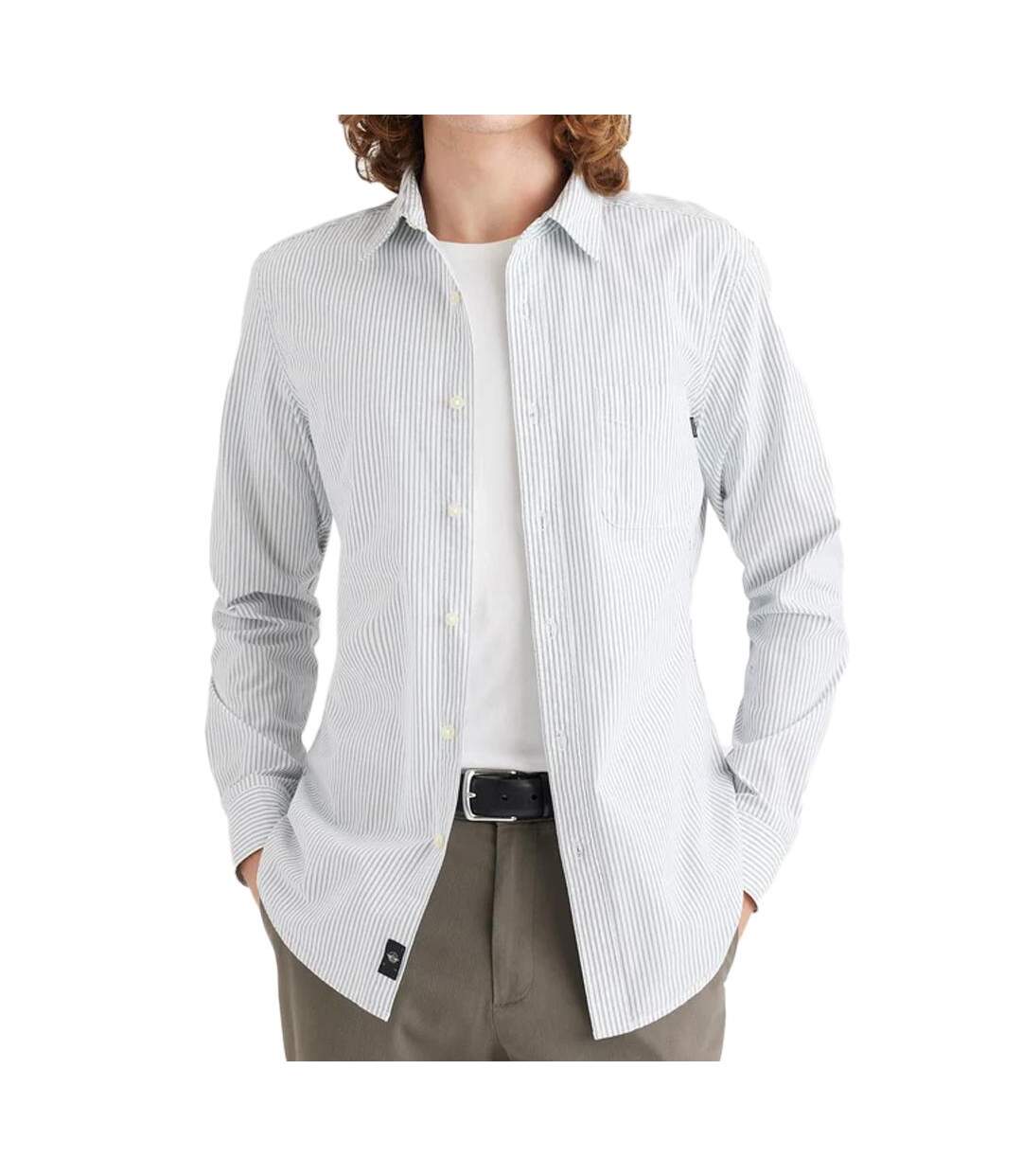 Chemise Bleu/Blanche à Rayures Homme Dockers Woven - L-1