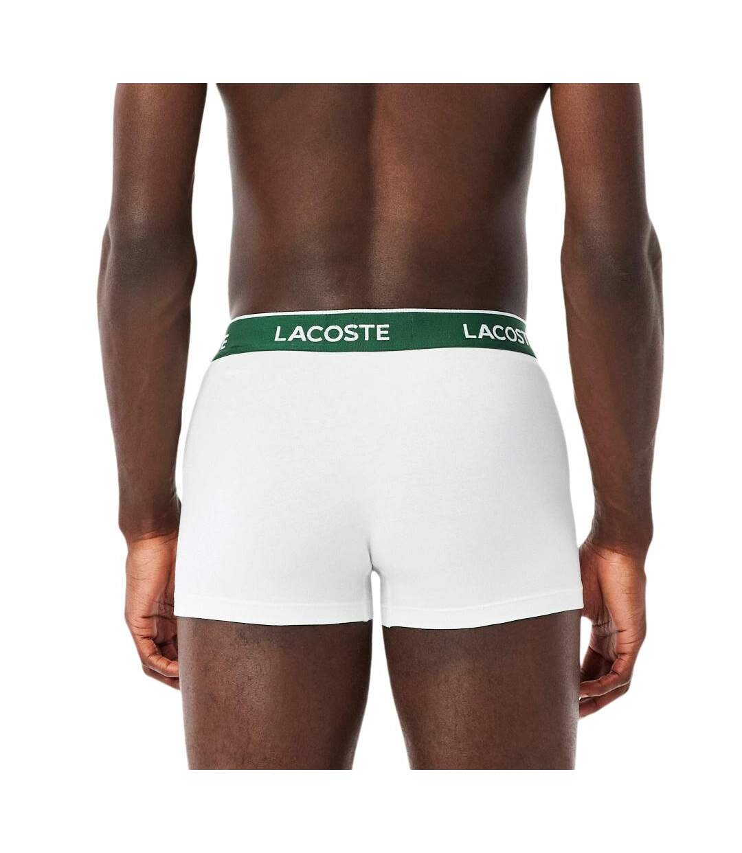 X3 sous-vêtement gris/blanc/noir homme lacoste stret - l-3