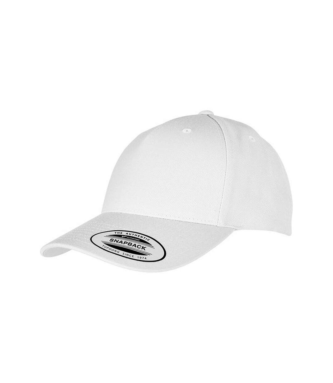 Casquette ajustable flexfit adulte blanc Yupoong-1