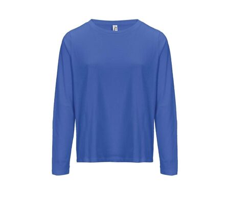 T-shirt manches longues FEMME - 04443 - bleu roi