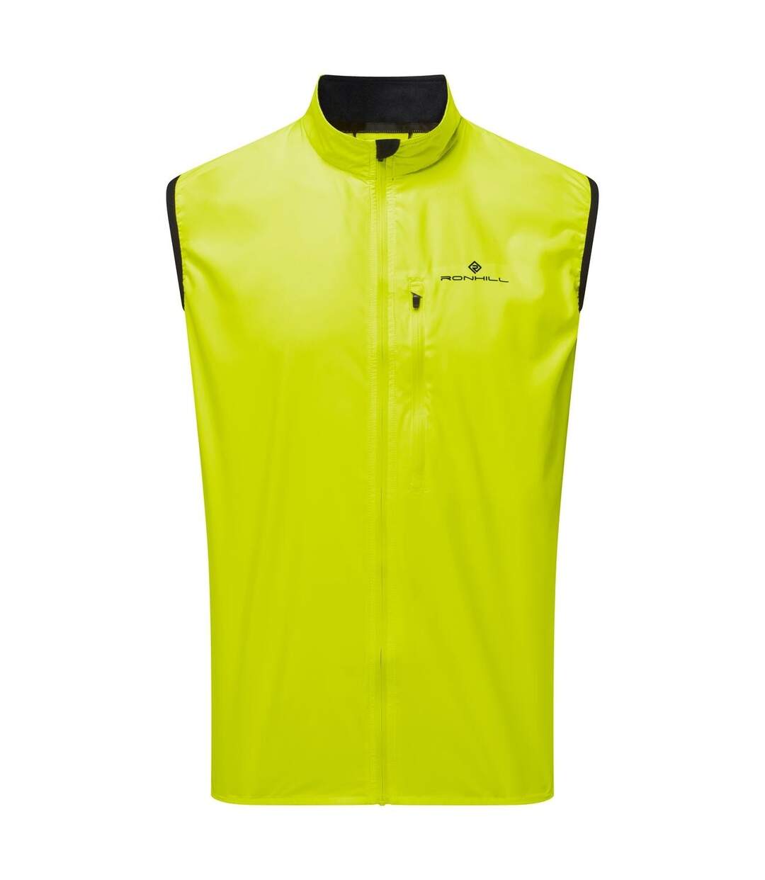Mens Core Gilet Fluorescent Yellow Ronhill-1