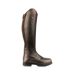 Womens/ladies Ventura Leather Riding Boots Dark Brown Moretta-1