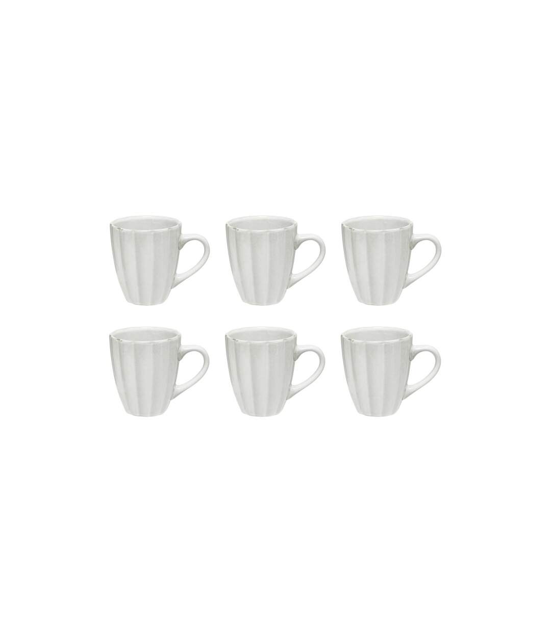 Lot de 6 Mugs en Grès Aude 37cl Vert Clair-1