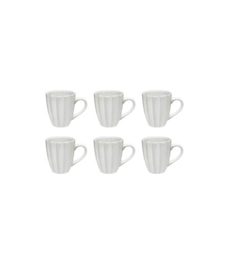 Lot de 6 Mugs en Grès Aude 37cl Vert Clair