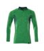 Polo Manches Longues Motif/style Tacheté Accelerate Homme Vert Gazon Vert Mascot-1